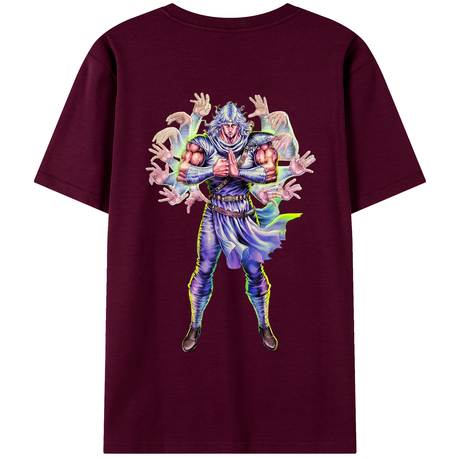 （画像用） 北斗の拳 Fist of the North Star レディース半袖Tシャツ(バックプリント)